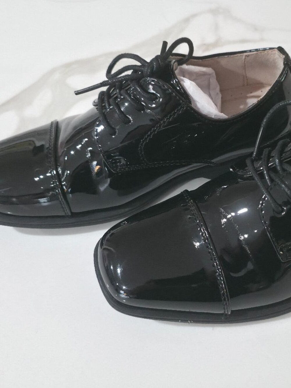 Florsheim Boys Black Oxford Dress Shoes Size 1M (Little Kid 13)